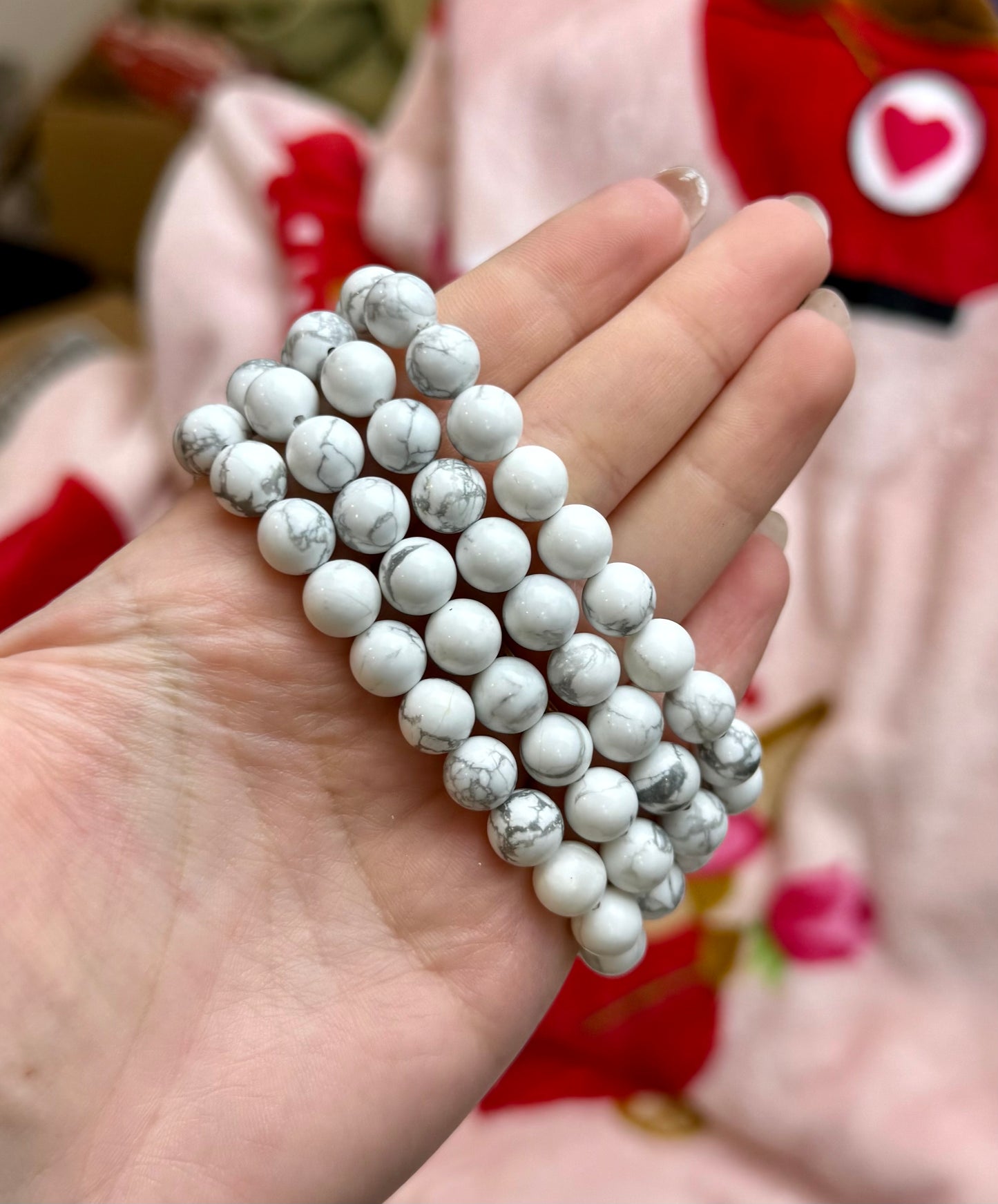 Howlite bracelets