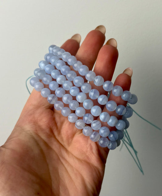 Blue lace agate bracelets