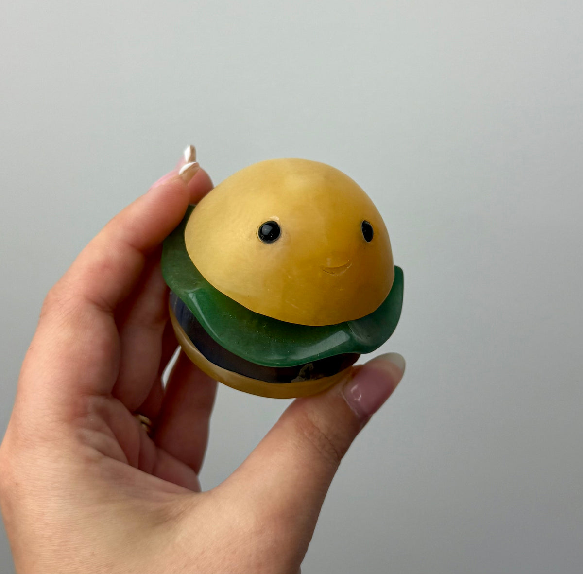Crystal burger carving
