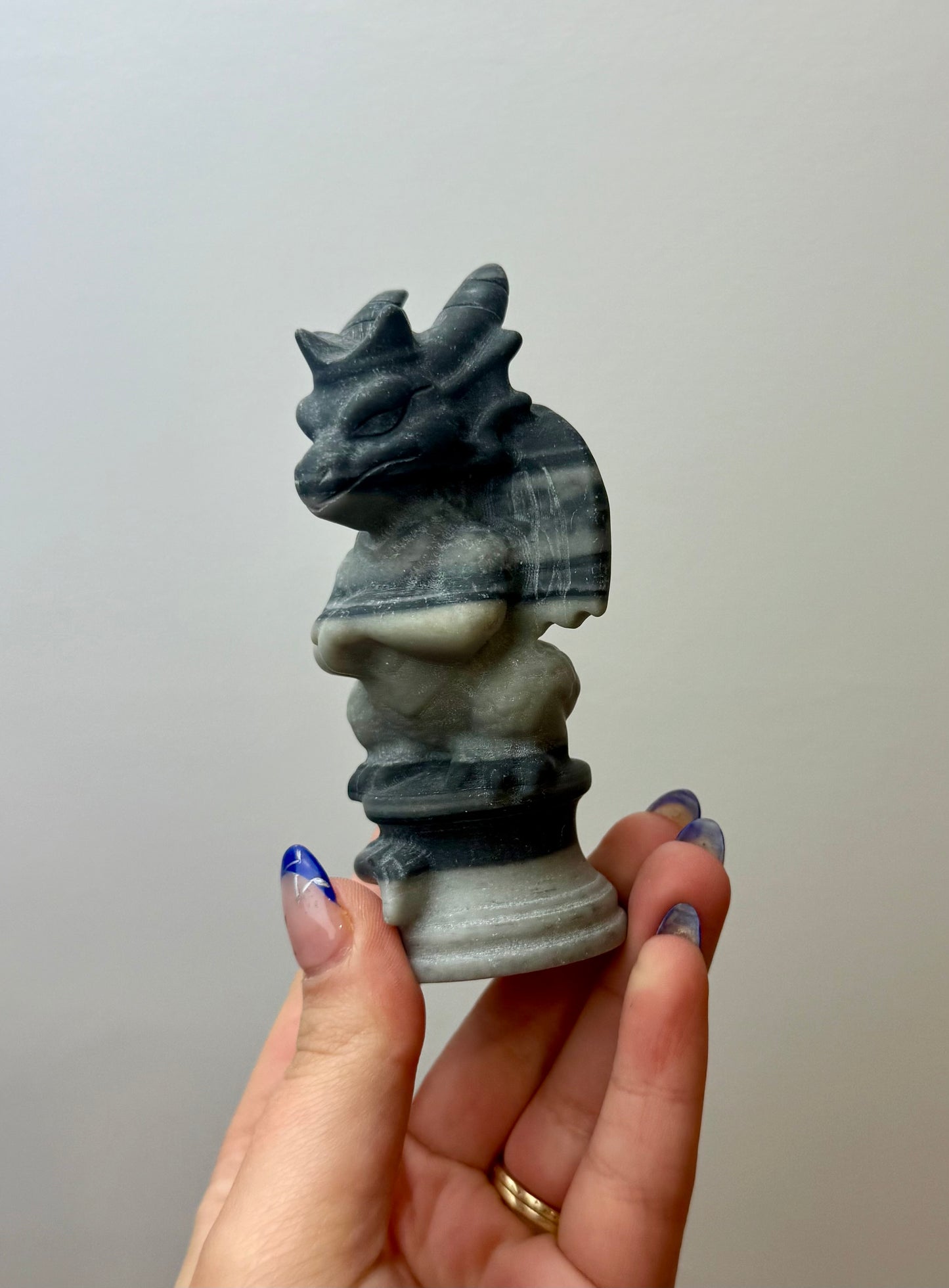 Taiji jade dragon carving