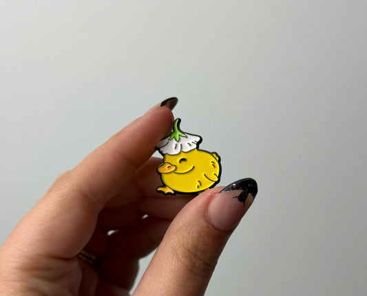 Duckling enamel pin