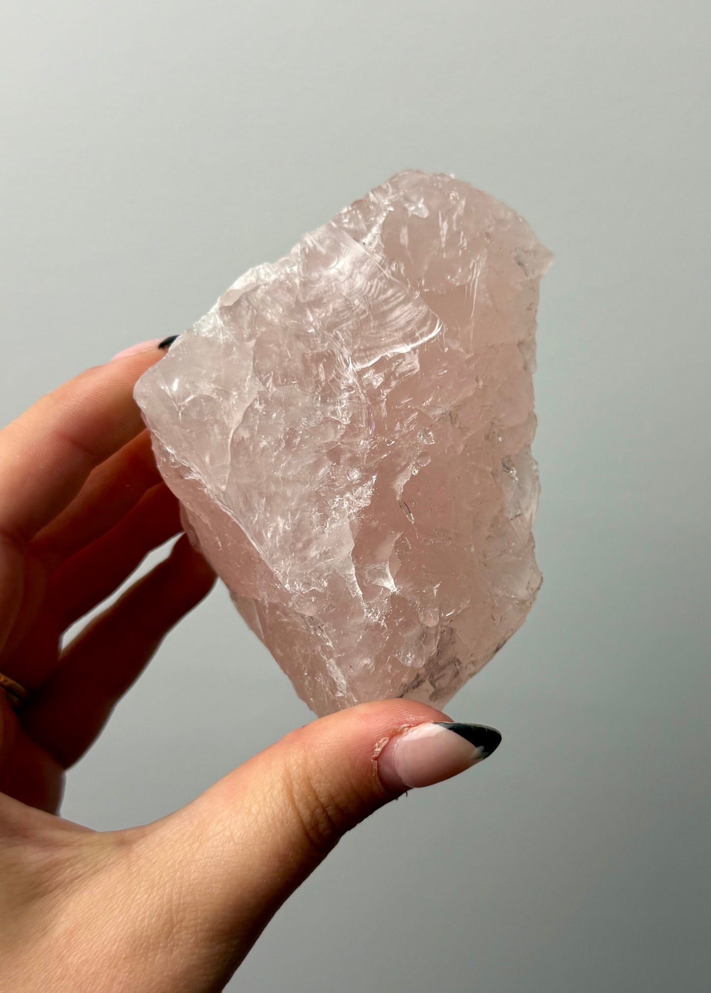 Rose quartz raw chunk