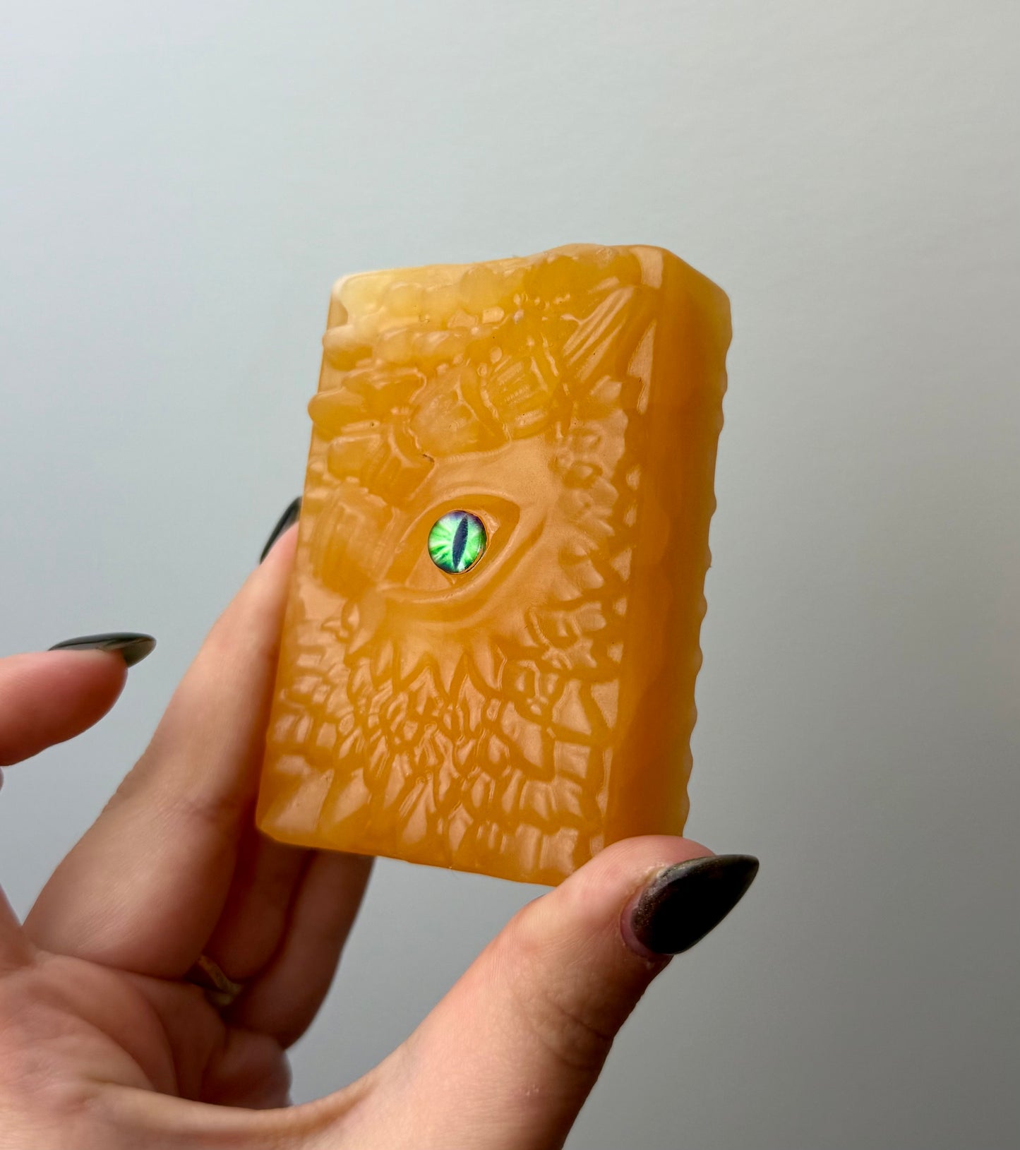 Dragon eye book carving