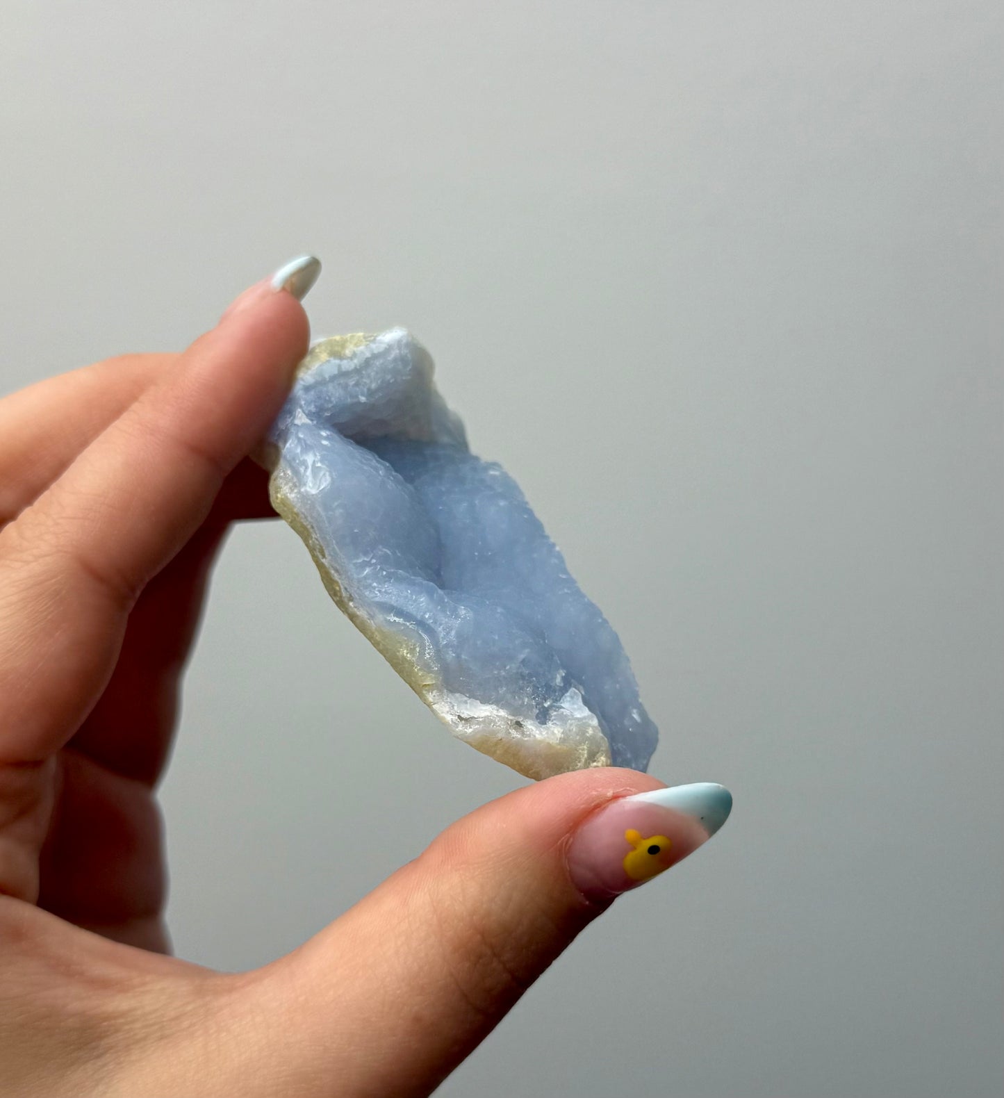 Blue chalcedony raw