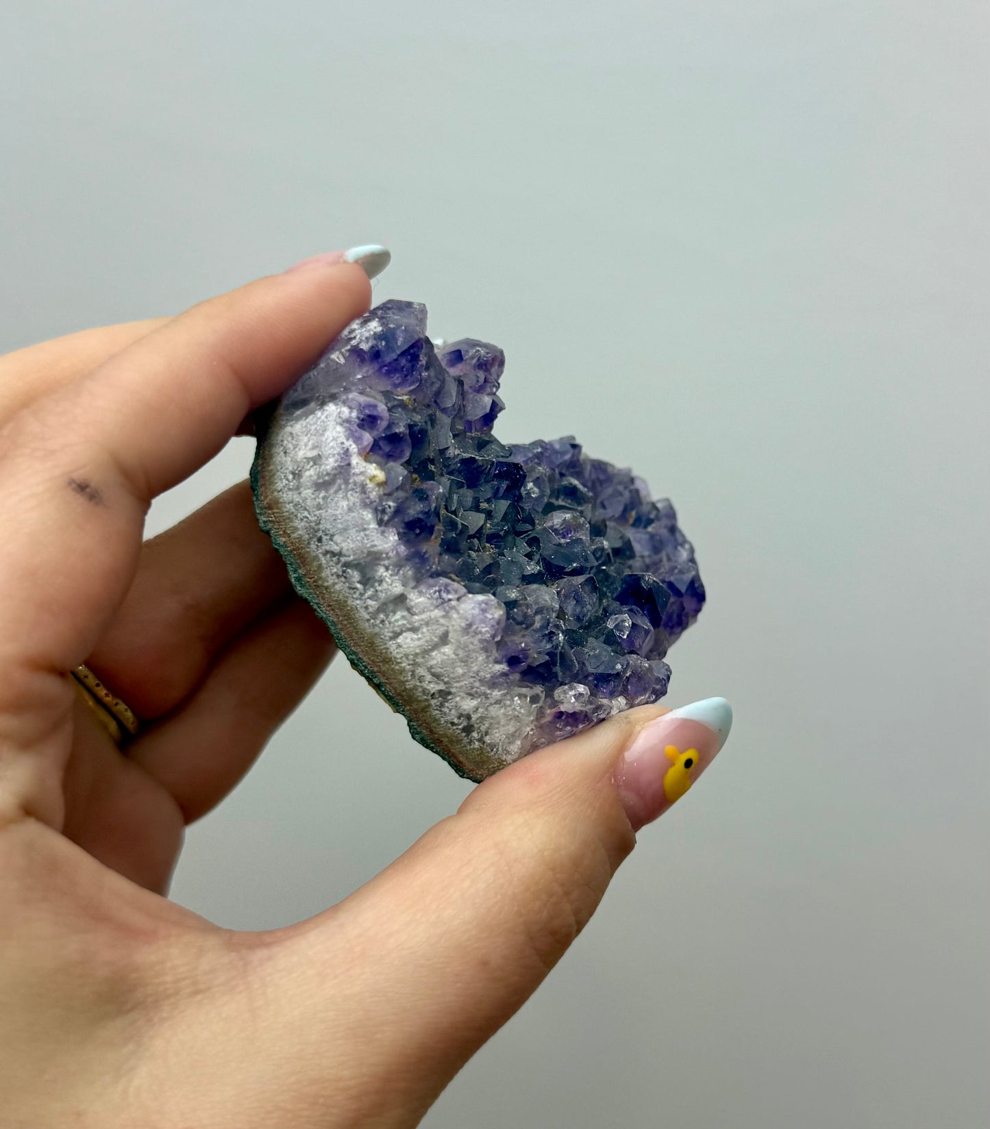 Amethyst heart cluster