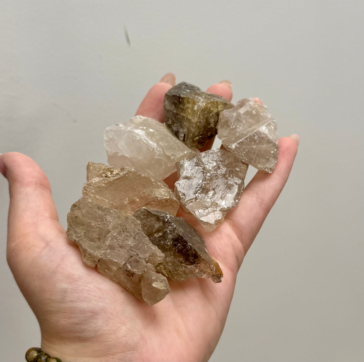 Smoky quartz raw chunks