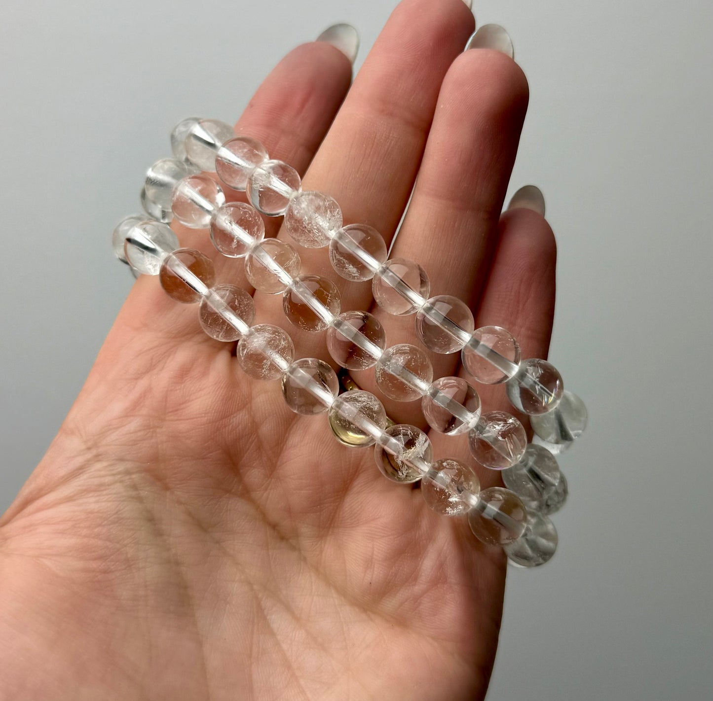Clear quartz bracelets