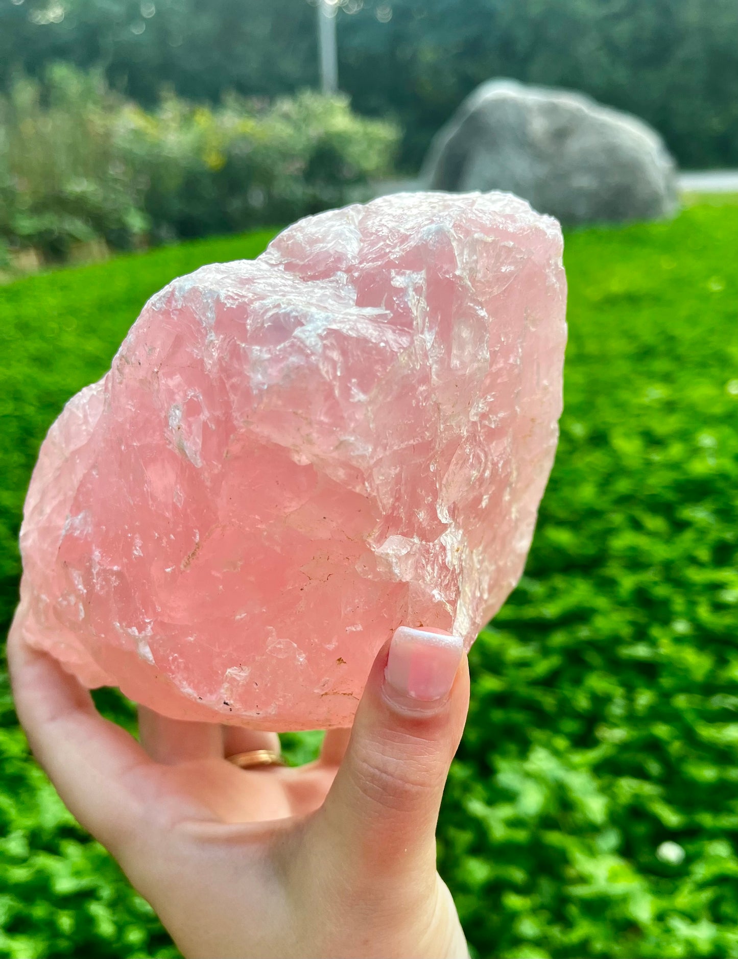 Rose quartz raw