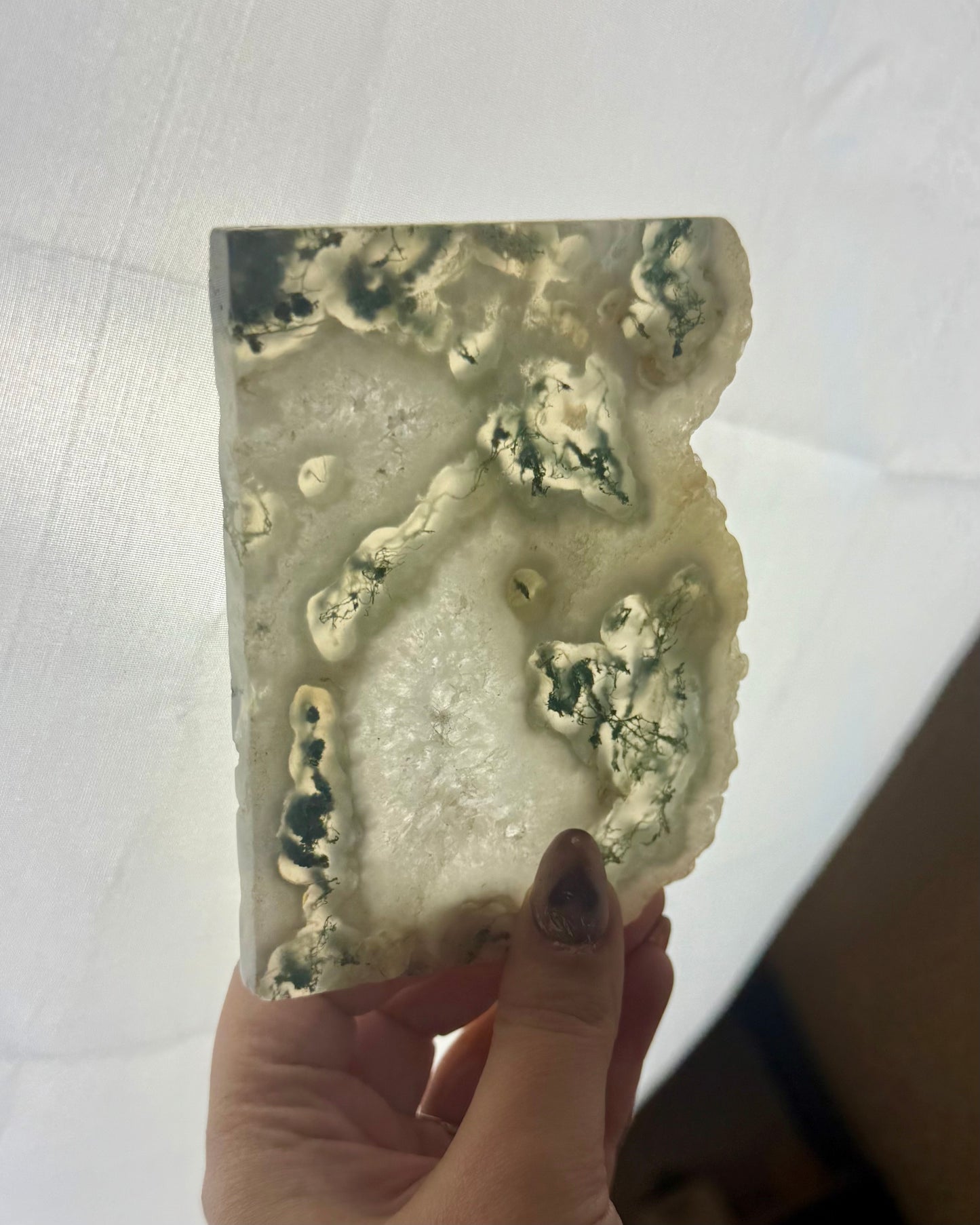 Moss agate slab