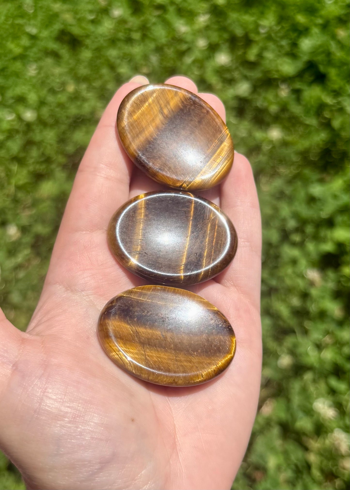 Tigers eye worry stones