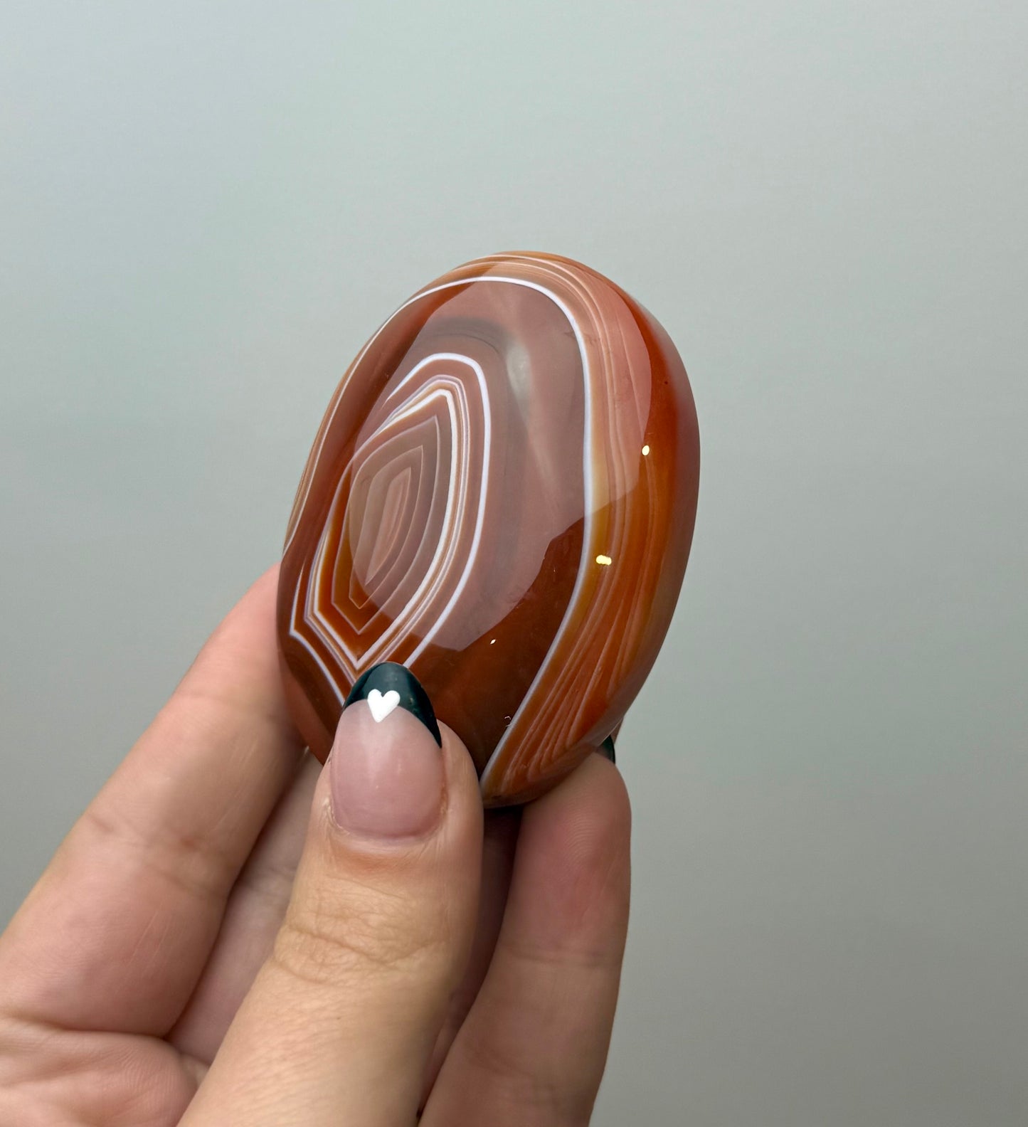 Carnelian palm stone