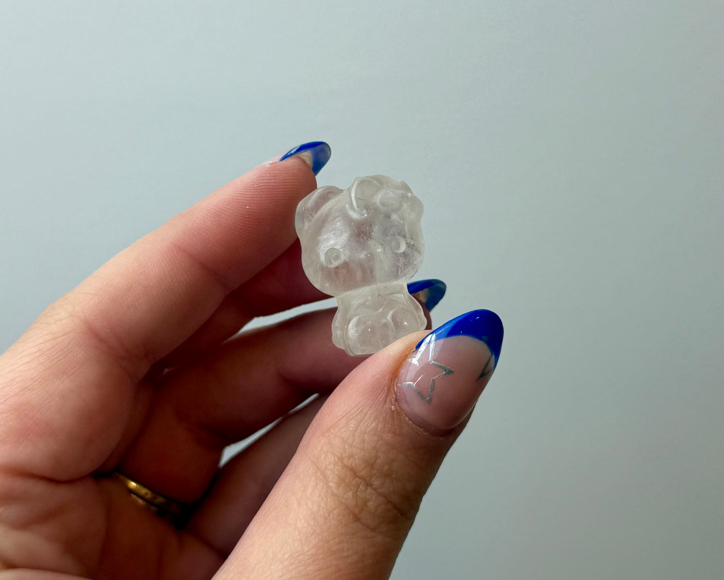 Quartz hello kitty carving
