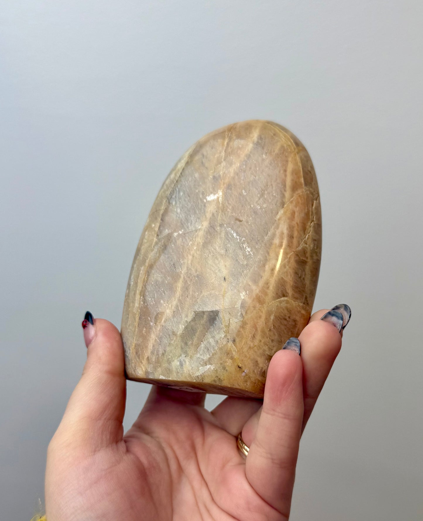 Peach moonstone freeform