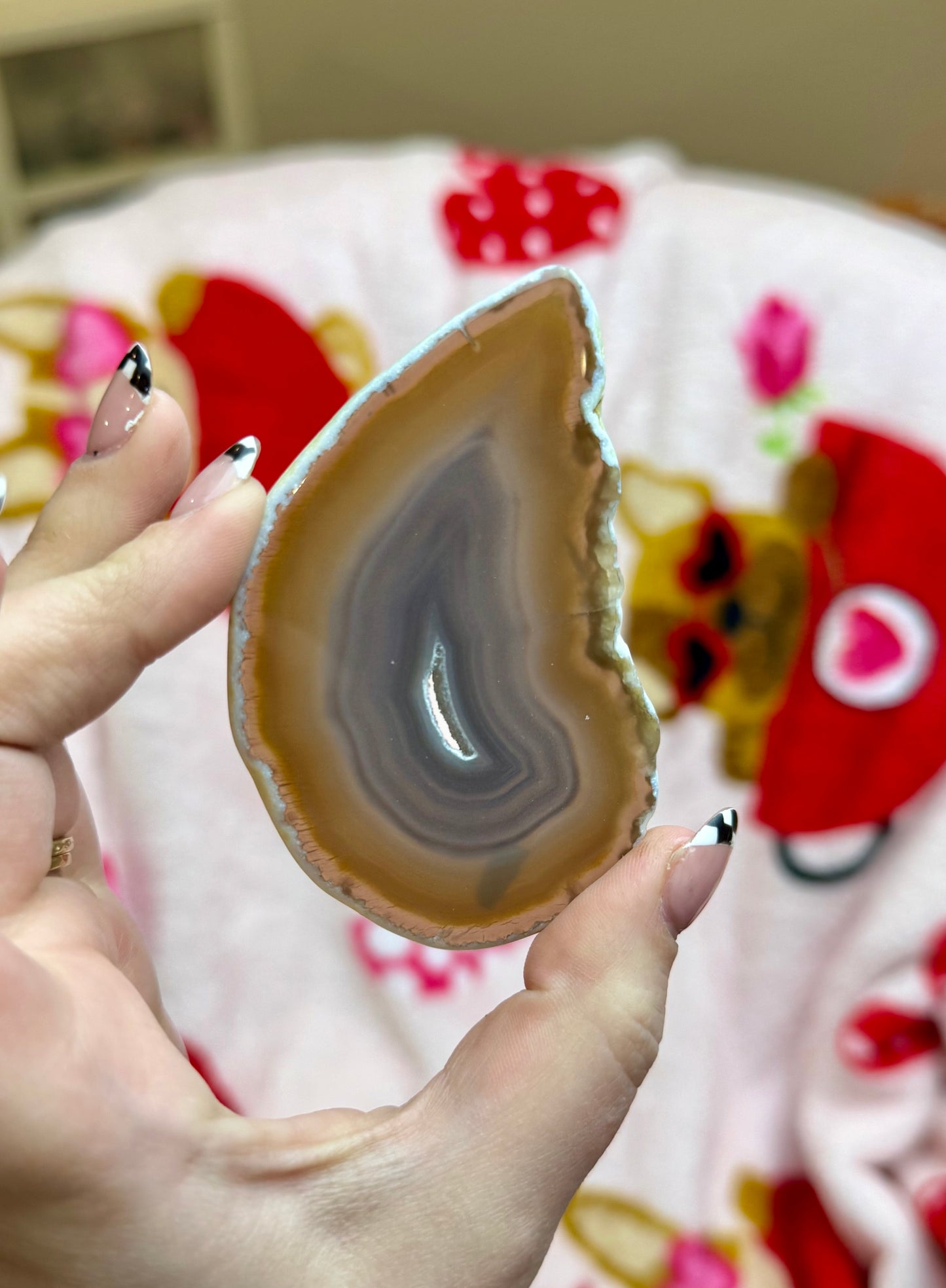 Agate slabs