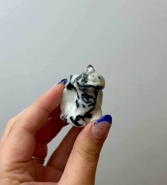 Zebra jasper toothless carvings