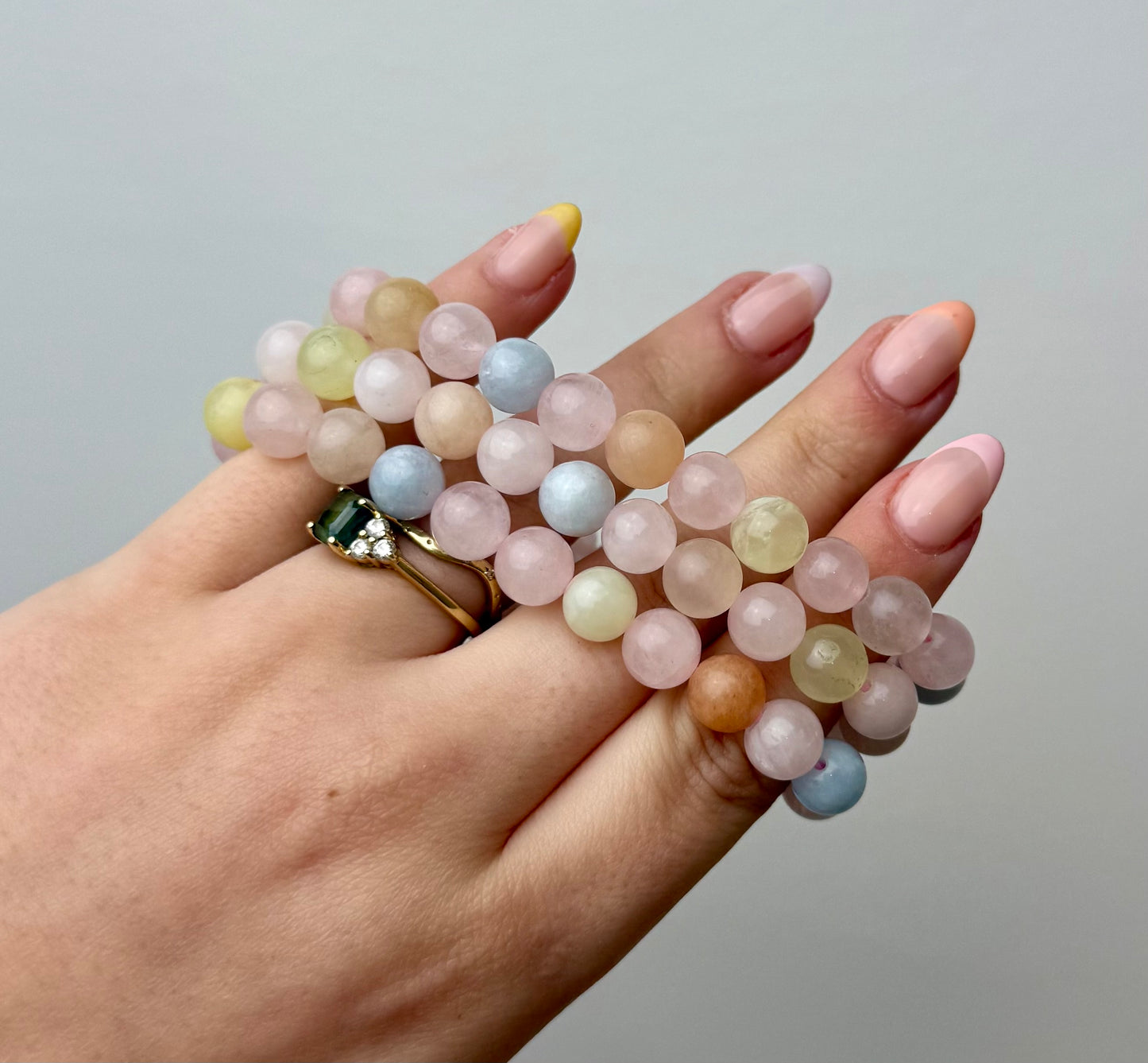 Morganite bracelets