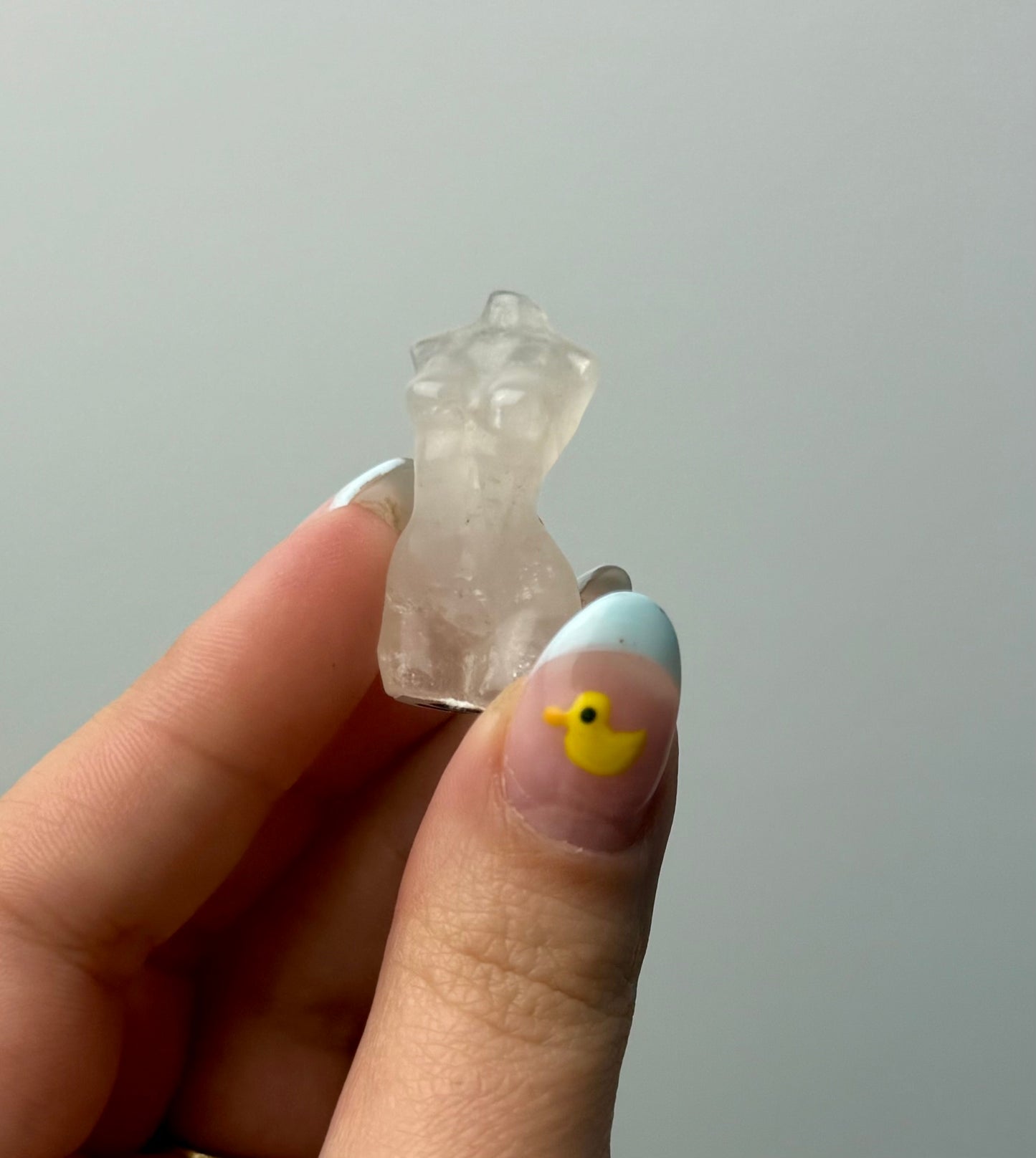 Quartz woman body carving