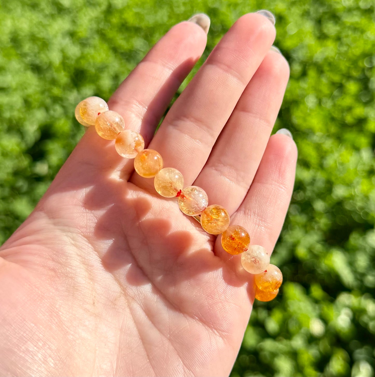 Heat treated citrine bracelet