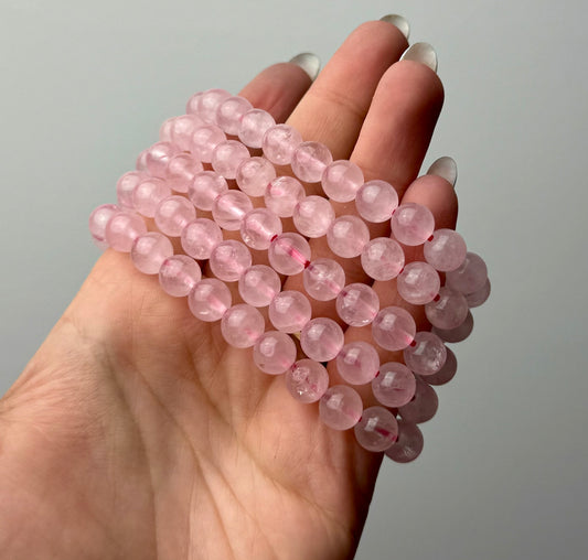 Rose quartz bracelets