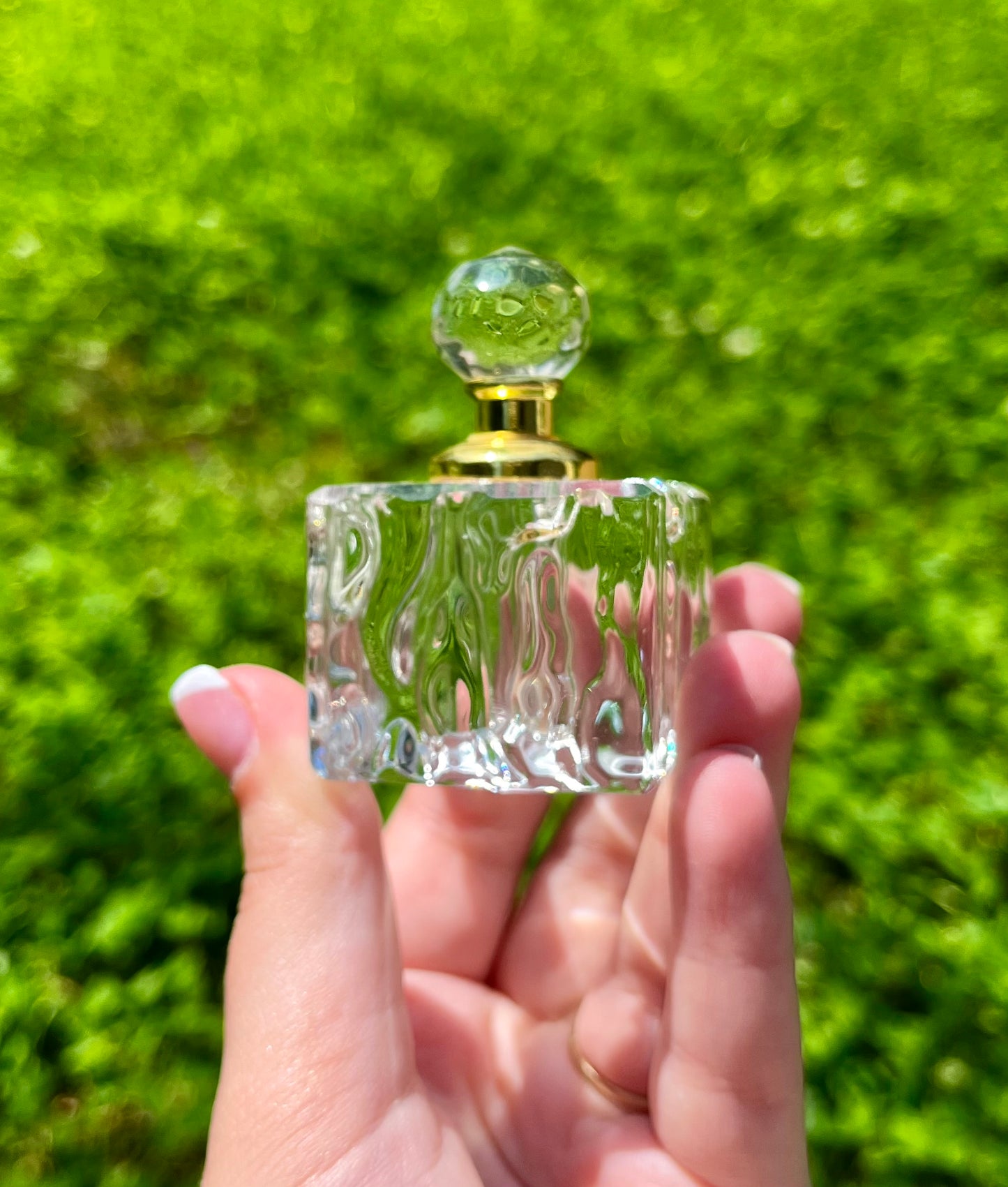 Glass perfume bottle ￼