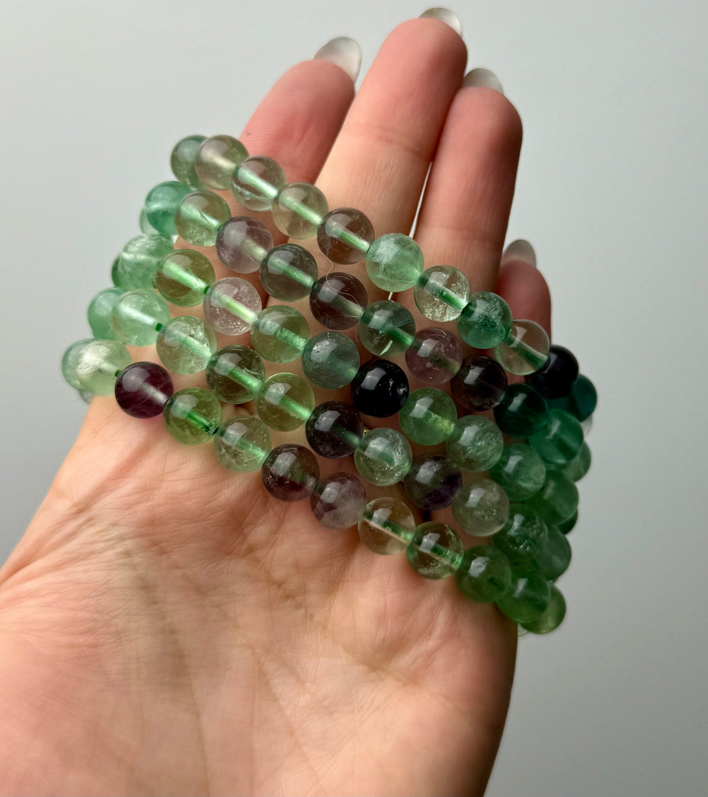Green fluorite bracelets