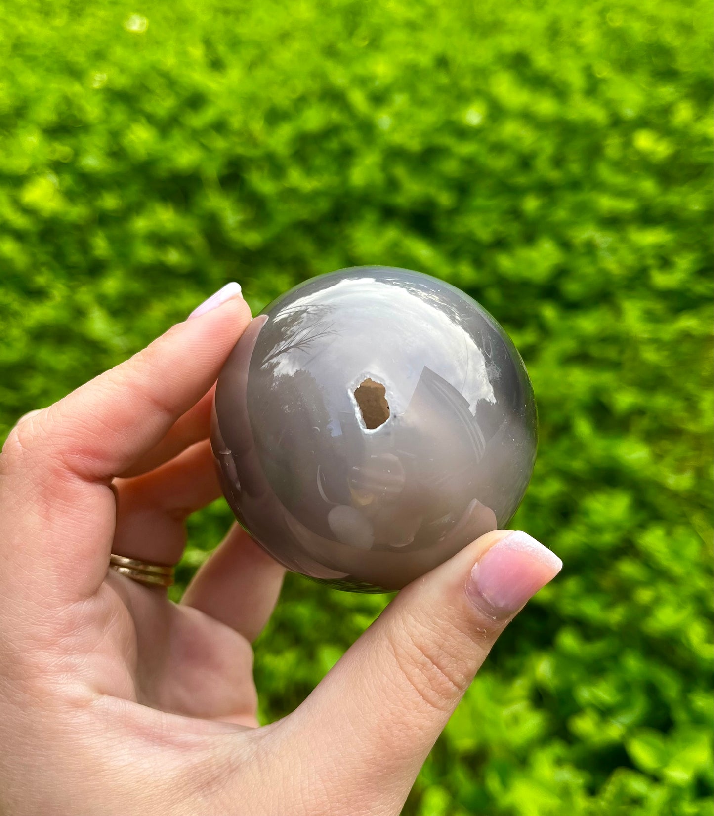 Chalcedony sphere