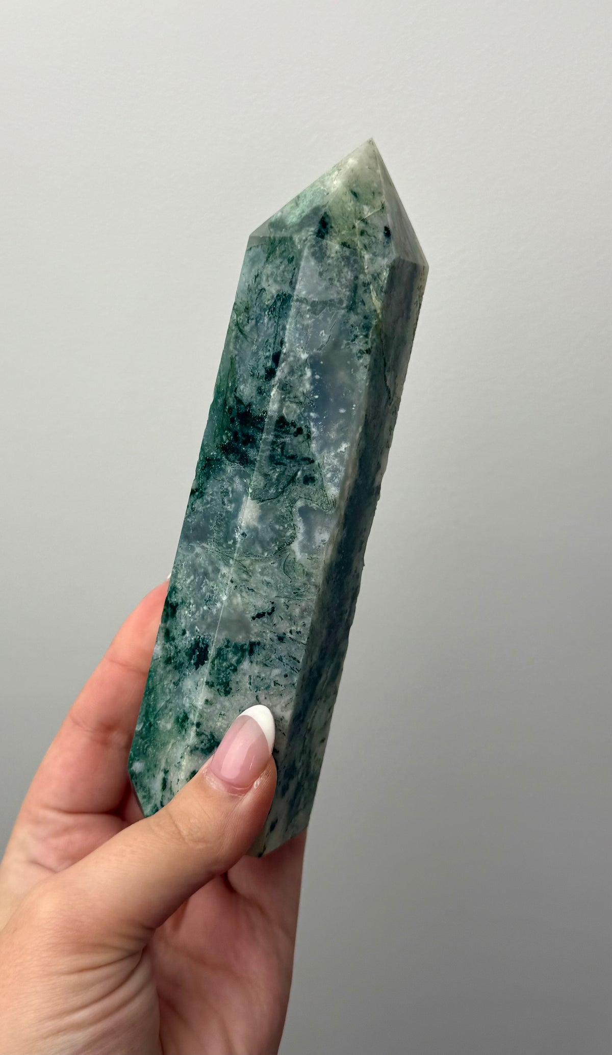 Moss agate tower