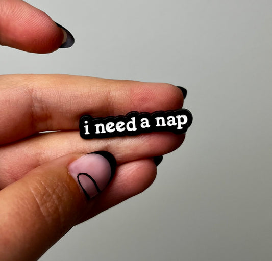 Nap enamel pin