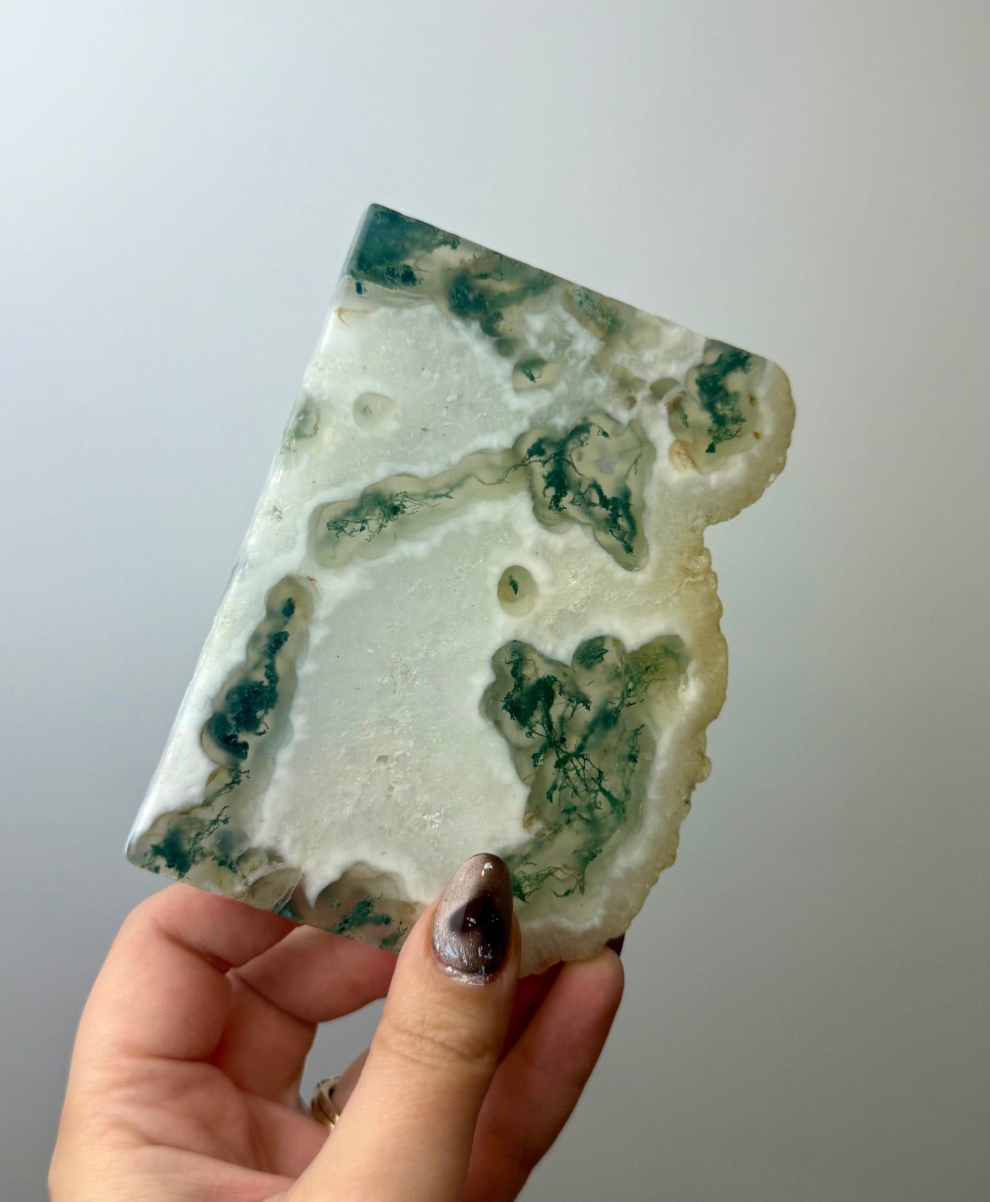 Moss agate slab