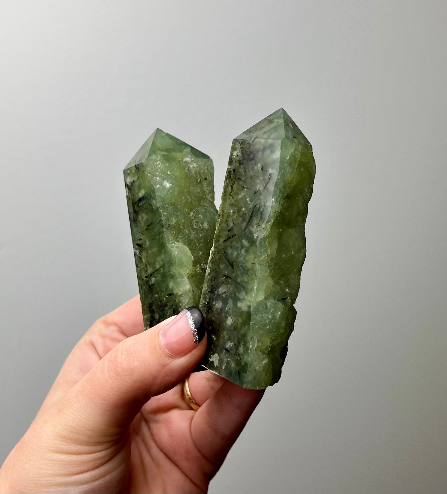 Prehnite half raw towers