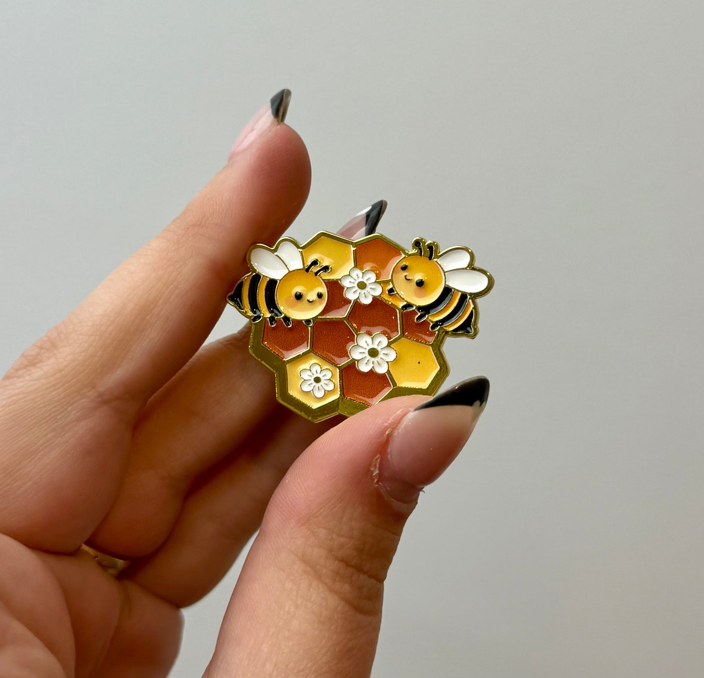 Bee enamel pin