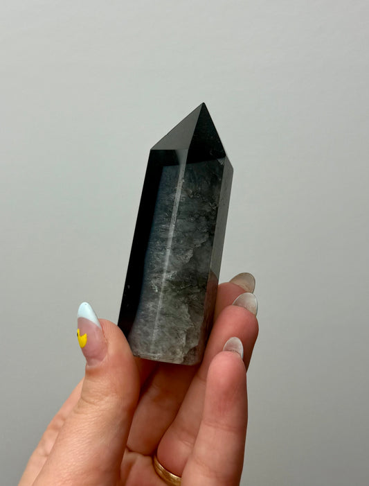 Black agate tower