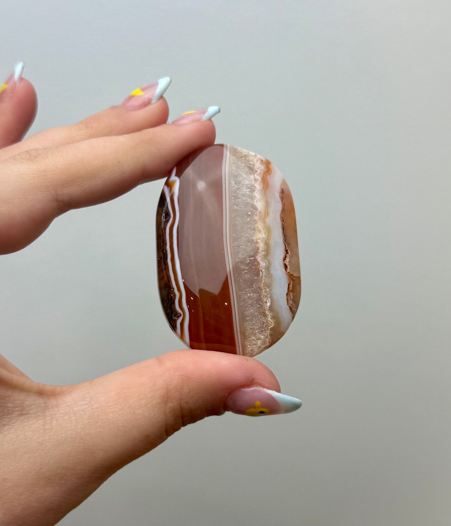 Carnelian palm stone