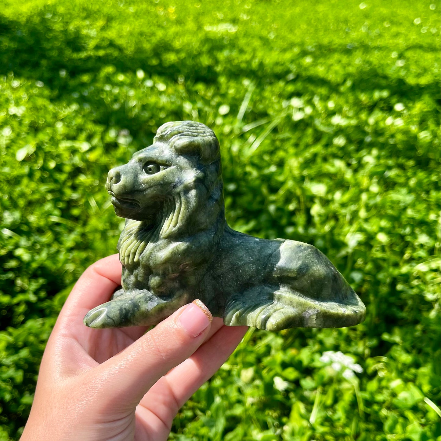 Lion carvings