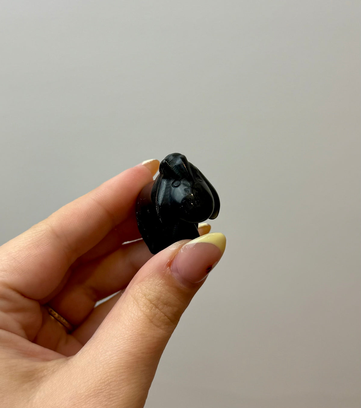 Obsidian Eeyore carving
