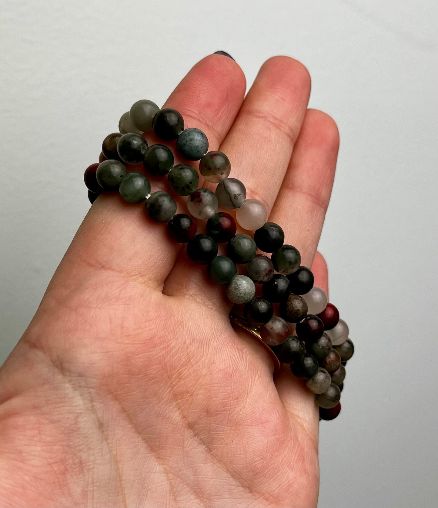 Bloodstone bracelets