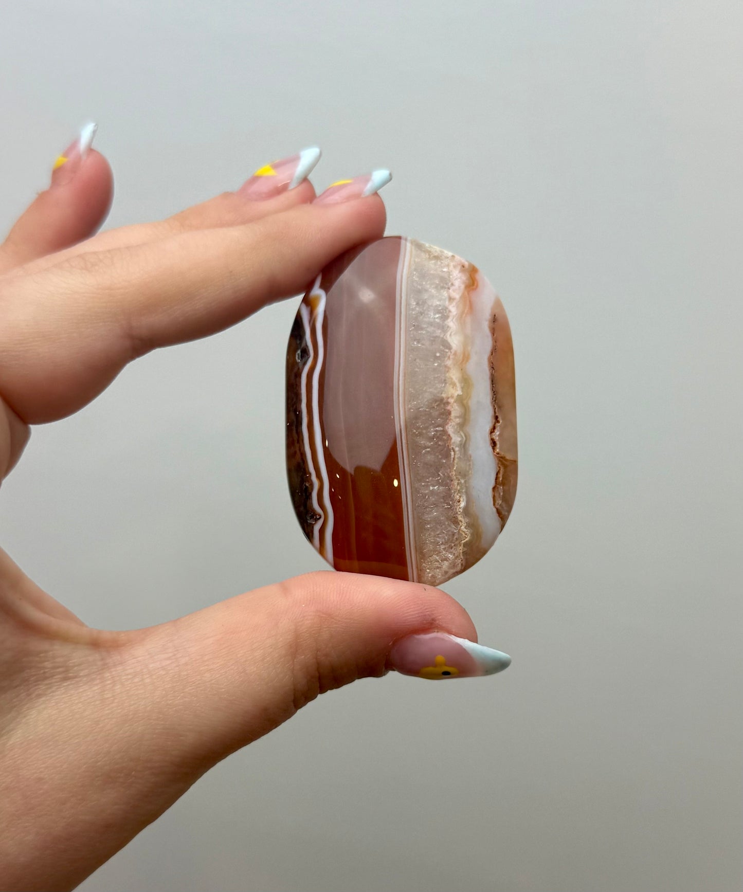 Carnelian palm stone