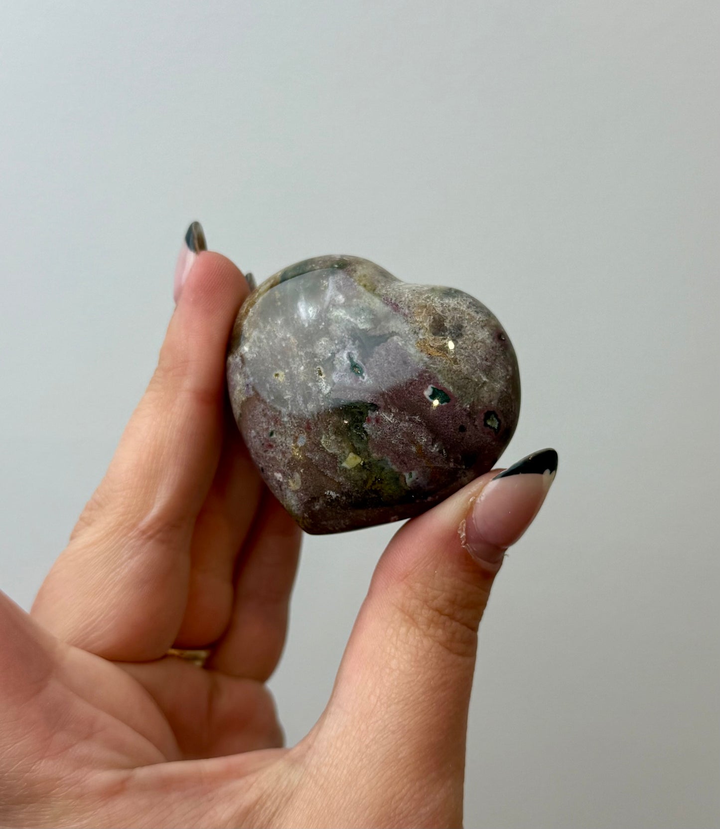 Ocean Jasper heart carving
