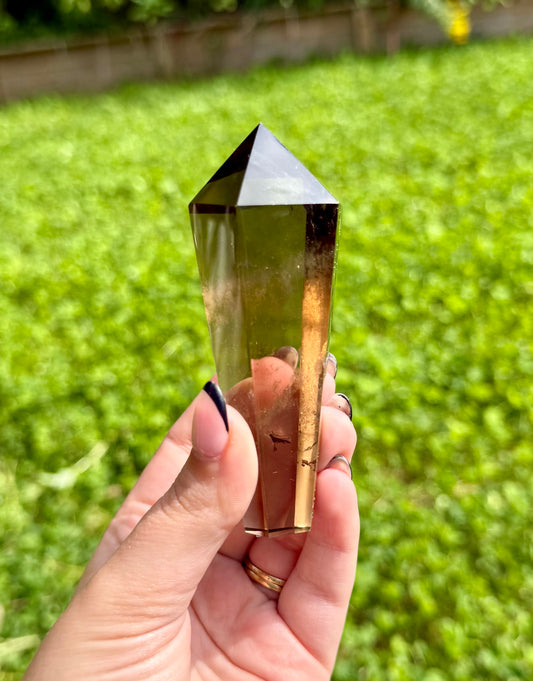 Smoky Quartz wand tower
