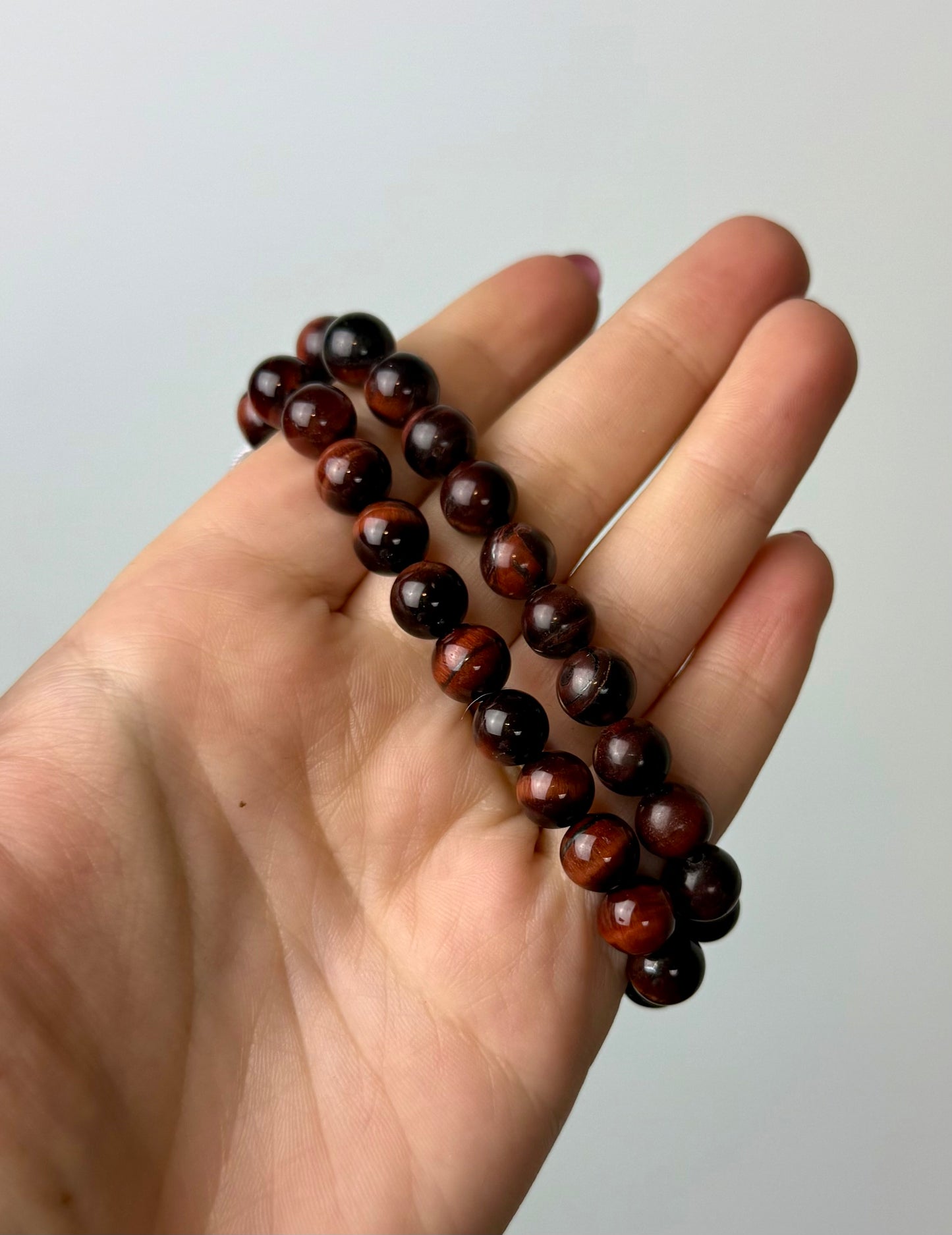 Red tigers eye bracelets