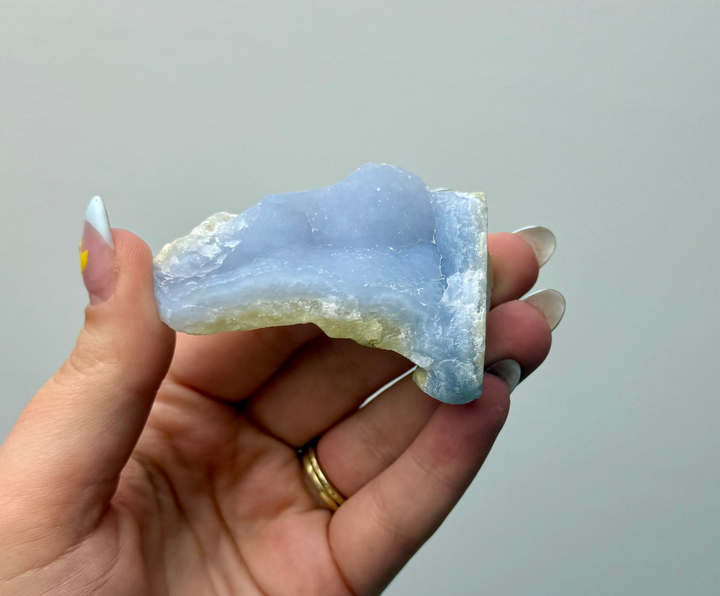 Blue chalcedony raw