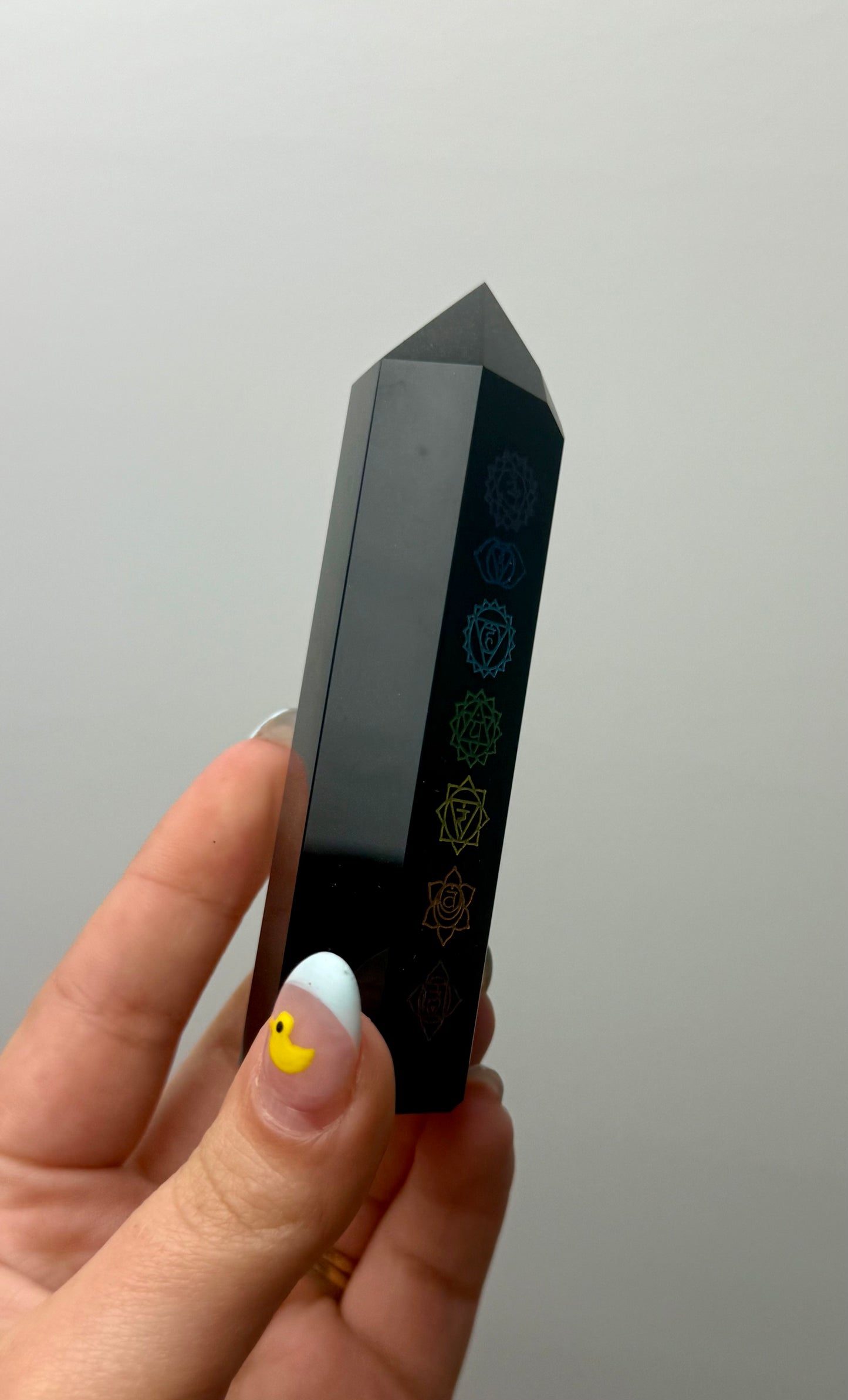 Obsidian chakra tower
