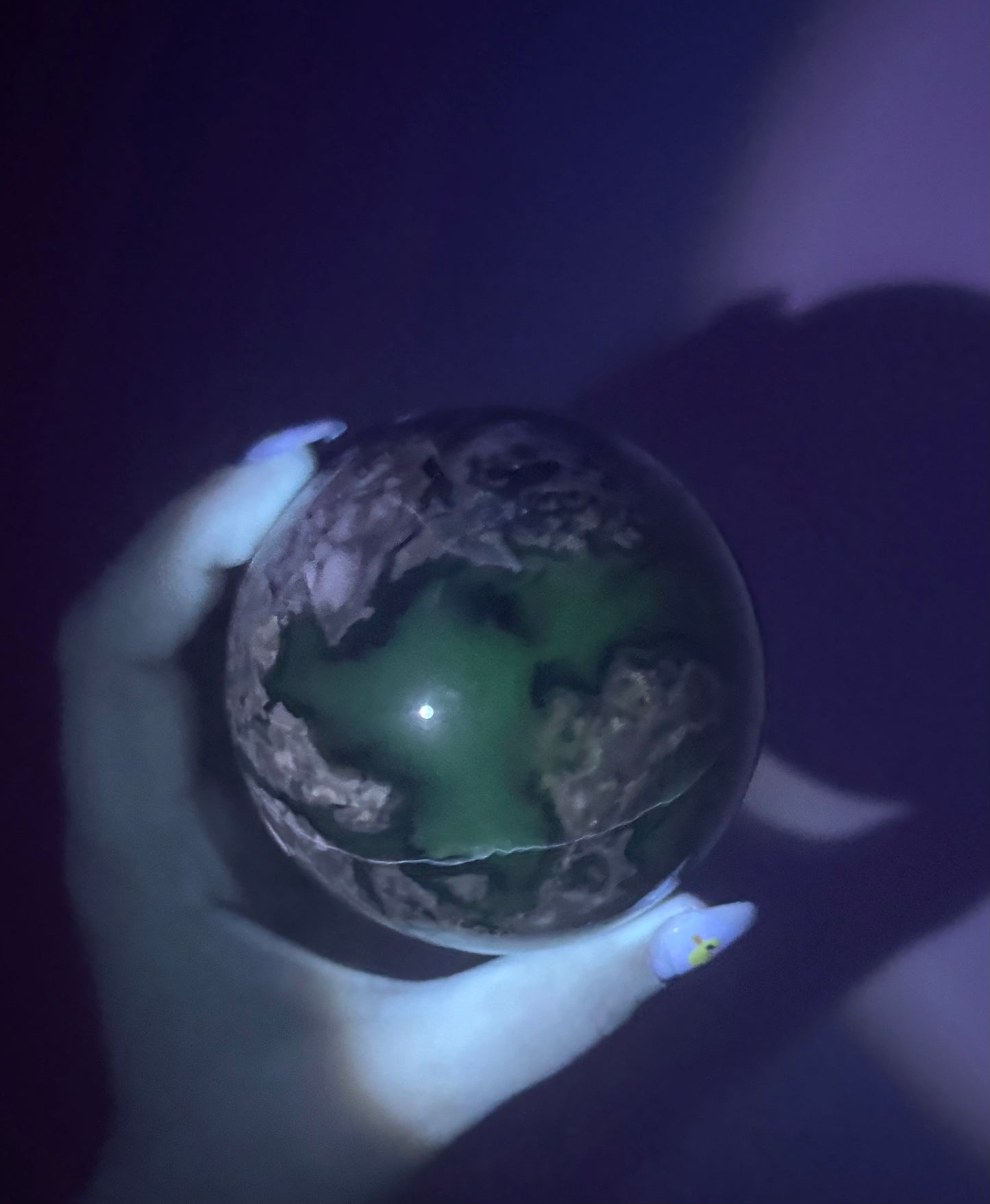 Volcano agate sphere