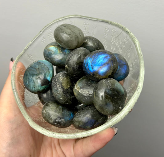 Labradorite tumbles