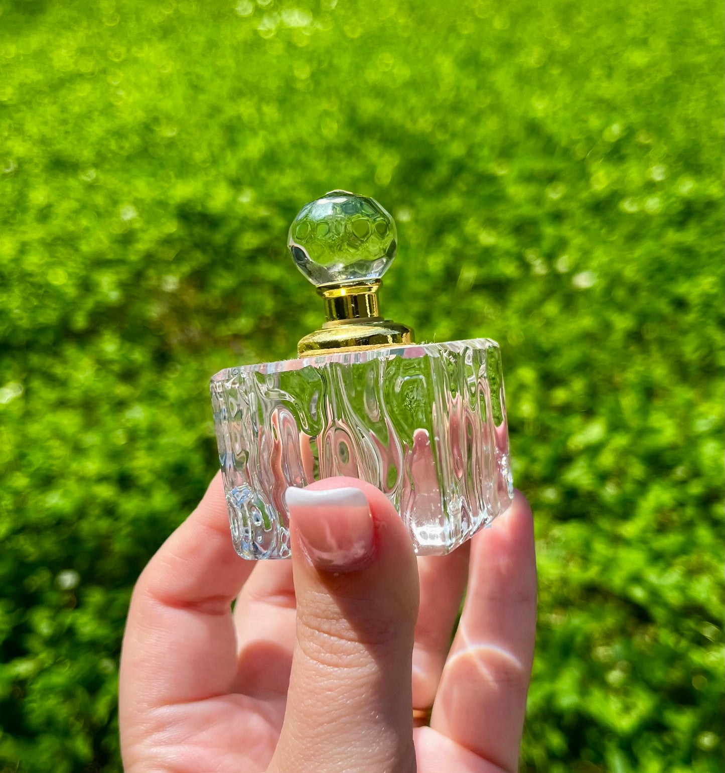 Glass perfume bottle ￼