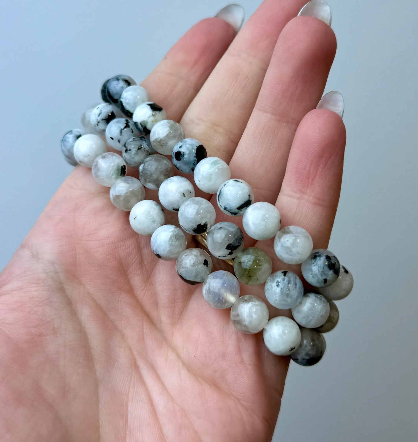 Rainbow moonstone bracelets