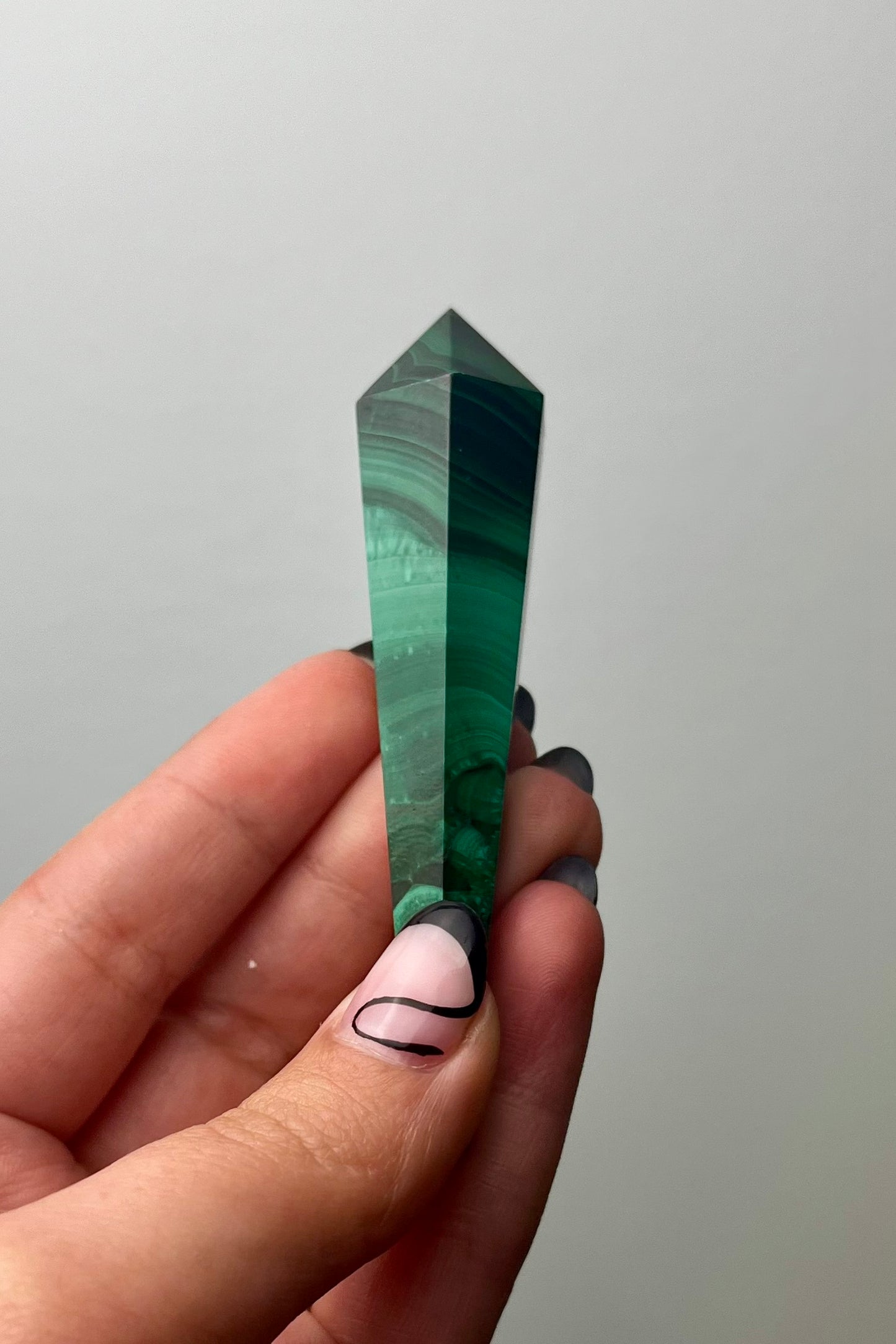 Malachite wand