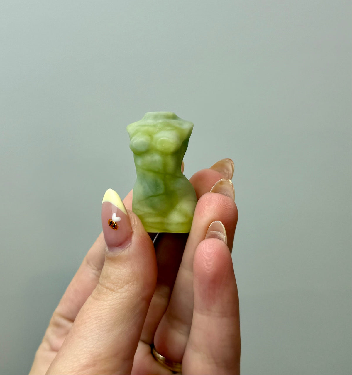 Jade woman body carving