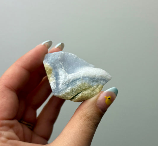 Blue lace agate raw