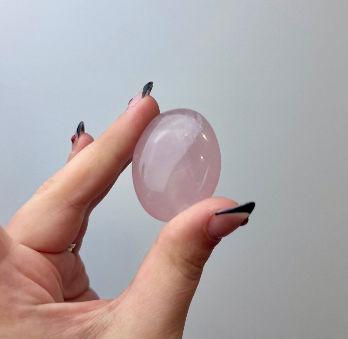 Rose Quartz palm stone